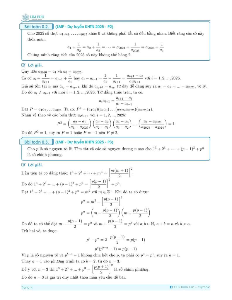 đề chọn hsg toán 10 lần 1 năm 2025 – 2026 trường thpt chuyên khtn – hà nội 2