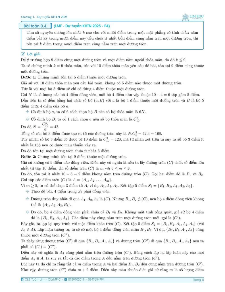 đề chọn hsg toán 10 lần 1 năm 2025 – 2026 trường thpt chuyên khtn – hà nội 3