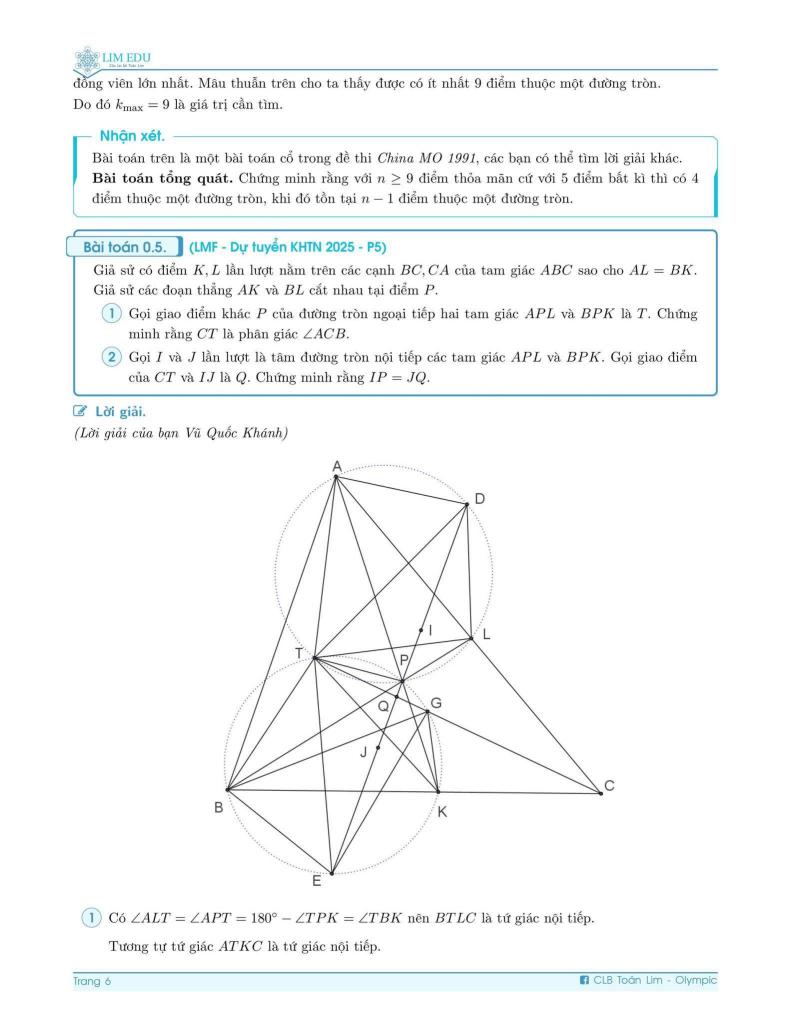 đề chọn hsg toán 10 lần 1 năm 2025 – 2026 trường thpt chuyên khtn – hà nội 4