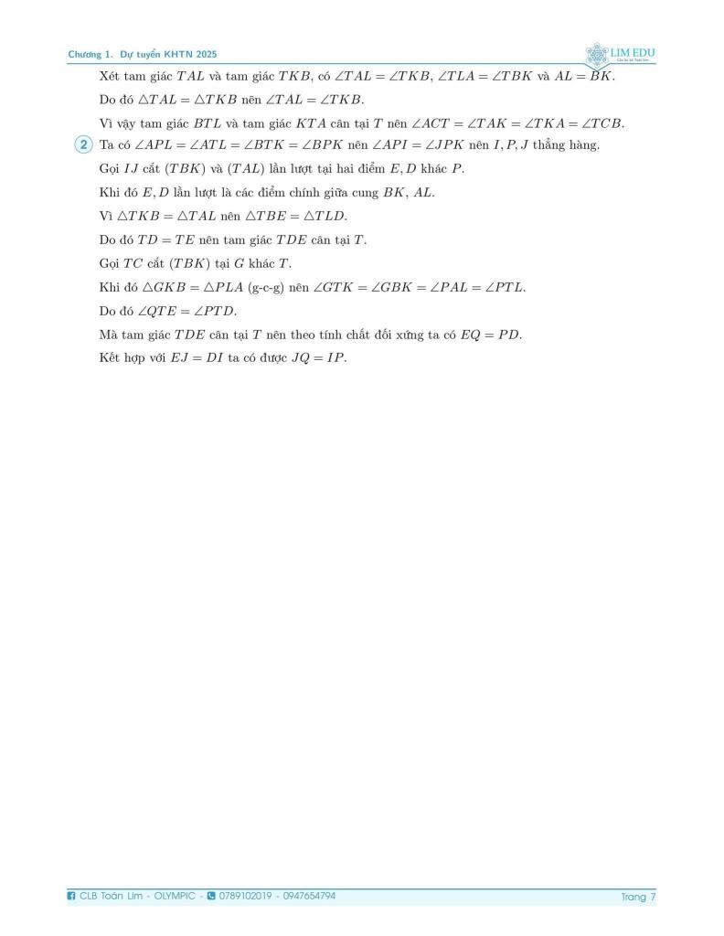 đề chọn hsg toán 10 lần 1 năm 2025 – 2026 trường thpt chuyên khtn – hà nội 5