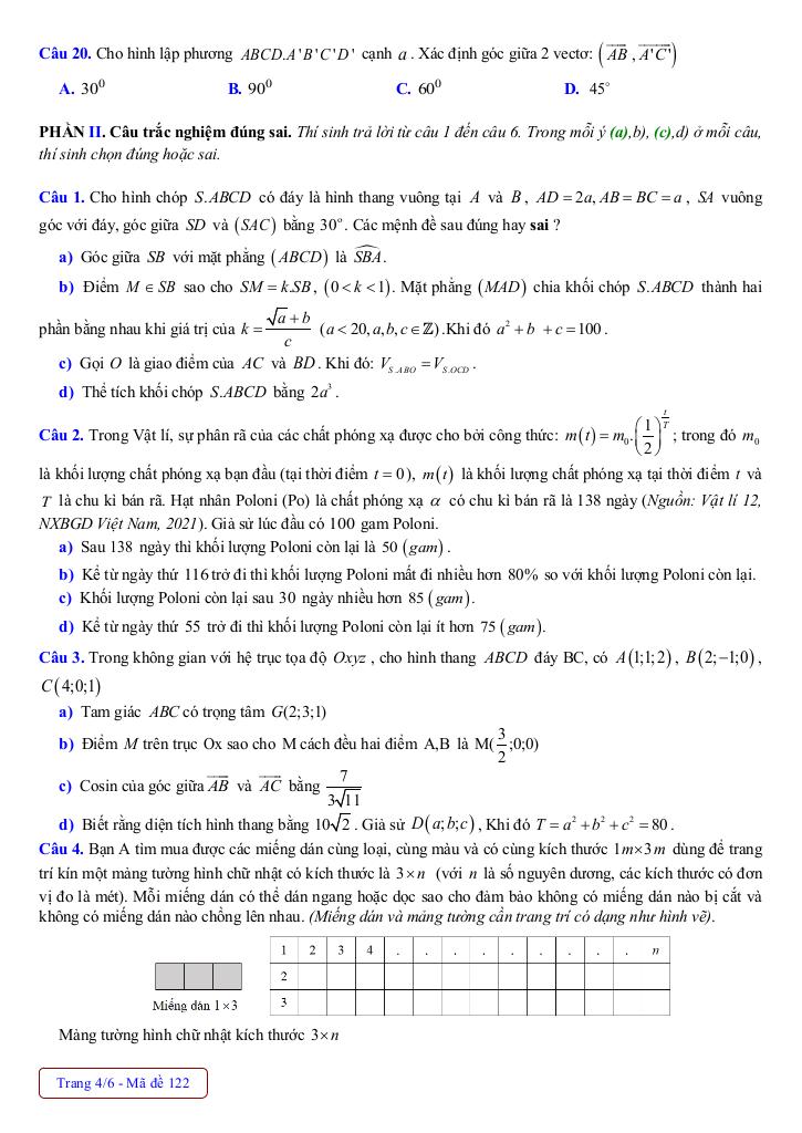 đề chọn hsg toán 12 lần 1 năm 2025 – 2026 khối thpt triệu sơn & lê lợi – thanh hóa 9