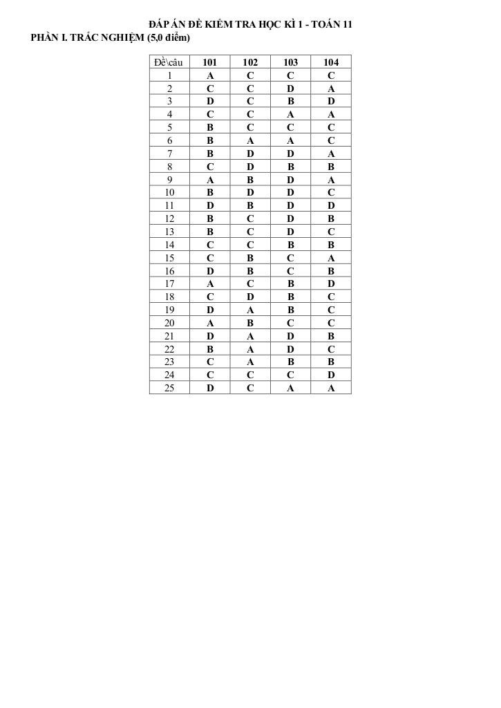 đề cuối học kỳ 1 toán 11 năm 2024 – 2025 trường ischool nha trang – khánh hòa 4