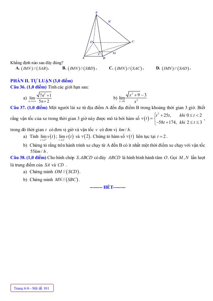 đề cuối học kỳ 1 toán 11 năm 2024 – 2025 trường thpt nguyễn trãi – quảng bình 5