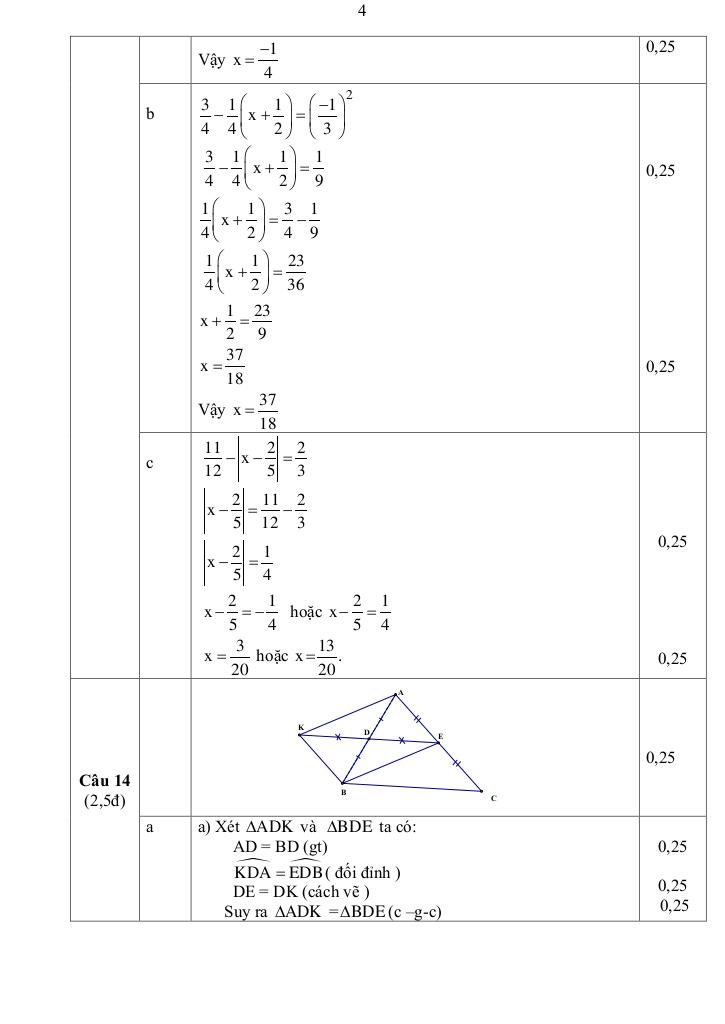 đề cuối học kỳ 1 toán 7 năm 2024 – 2025 phòng gd&đt kinh môn – hải dương 3