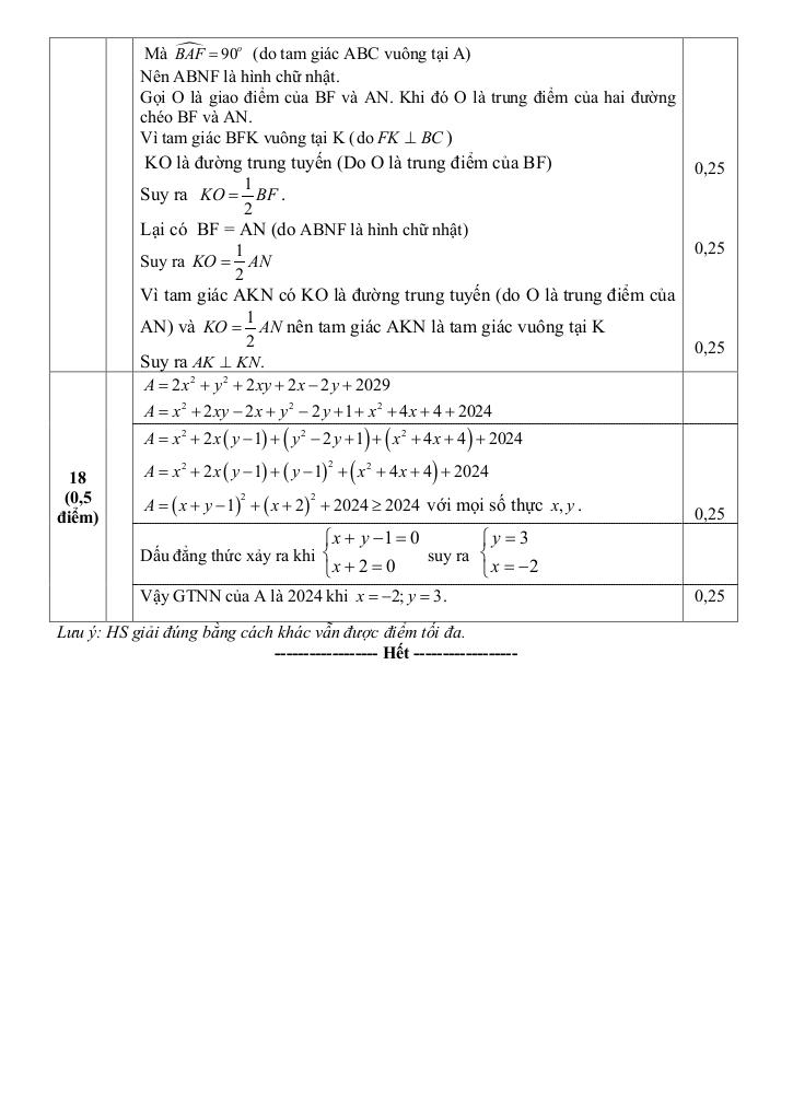 đề cuối học kỳ 1 toán 8 năm 2024 – 2025 phòng gd&đt kinh môn – hải dương 4