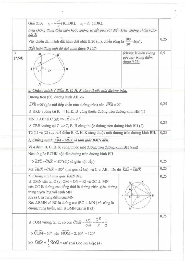 đề cuối học kỳ 2 toán 9 năm 2024 – 2025 sở gd&đt bình dương 3