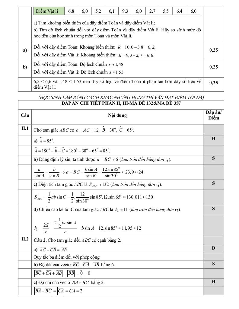 đề cuối kì 1 toán 10 năm 2024 – 2025 trường thpt gia hội – tt huế 9