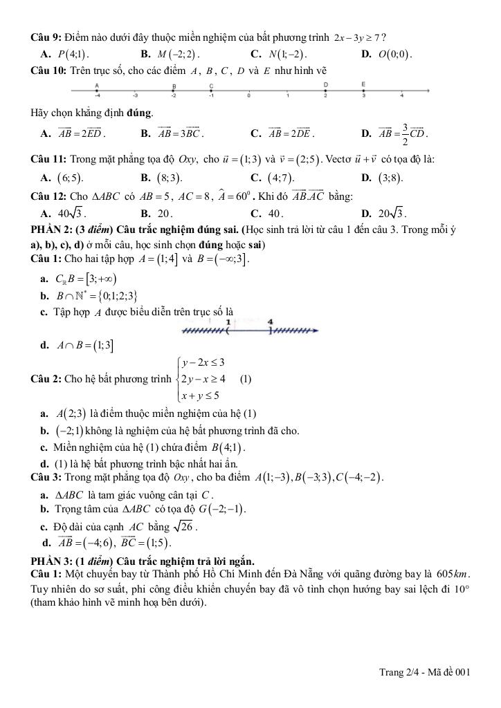 đề cuối kì 1 toán 10 năm 2024 – 2025 trường thpt trần quang diệu – quảng ngãi 1