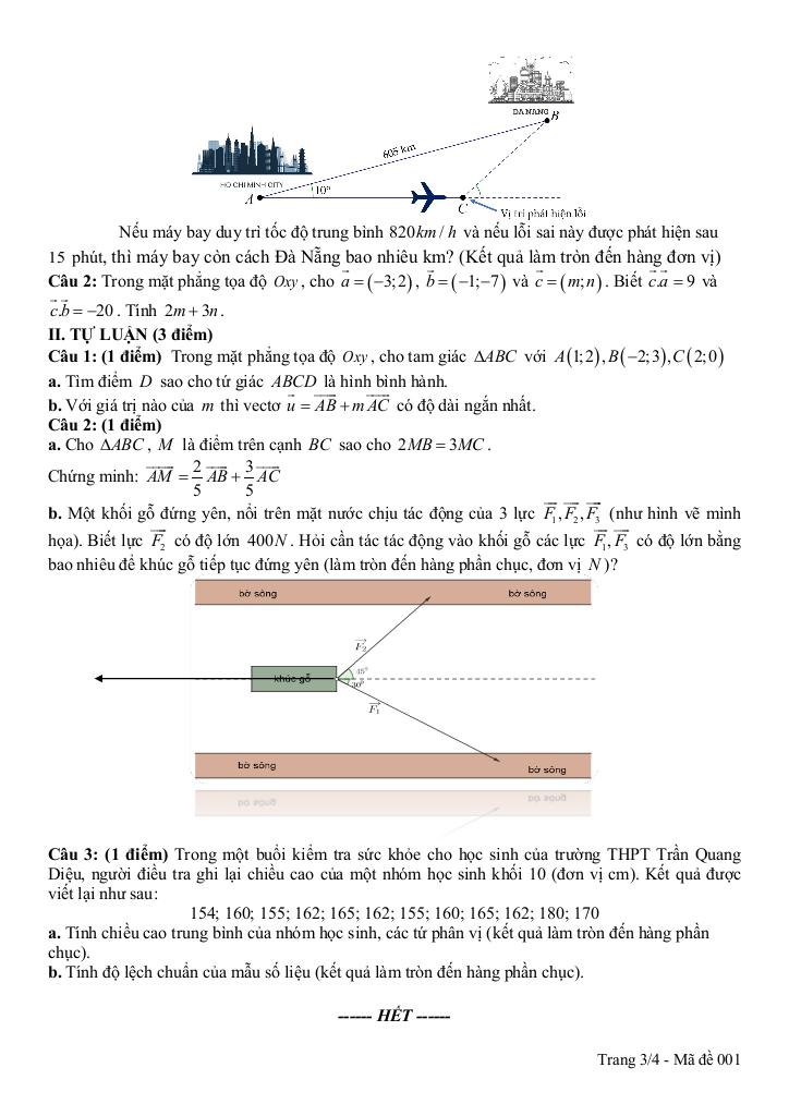 đề cuối kì 1 toán 10 năm 2024 – 2025 trường thpt trần quang diệu – quảng ngãi 2