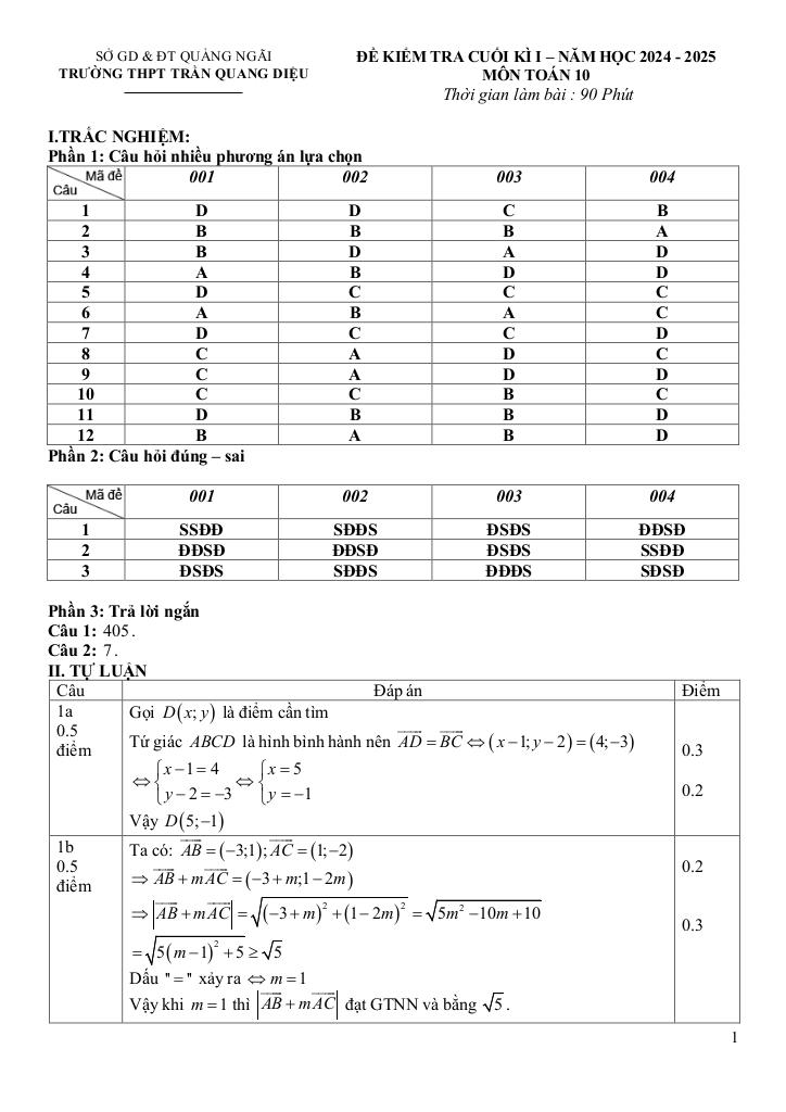 đề cuối kì 1 toán 10 năm 2024 – 2025 trường thpt trần quang diệu – quảng ngãi 8