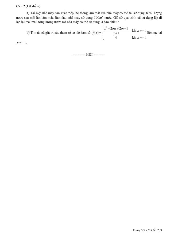 đề cuối kì 1 toán 11 năm 2024 – 2025 trường thpt gia hội – tt huế 9
