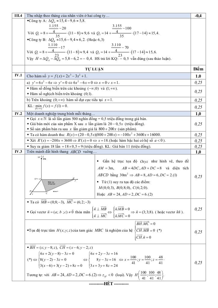 đề cuối kì 1 toán 12 năm 2024 – 2025 trường thpt hòa vang – đà nẵng 5