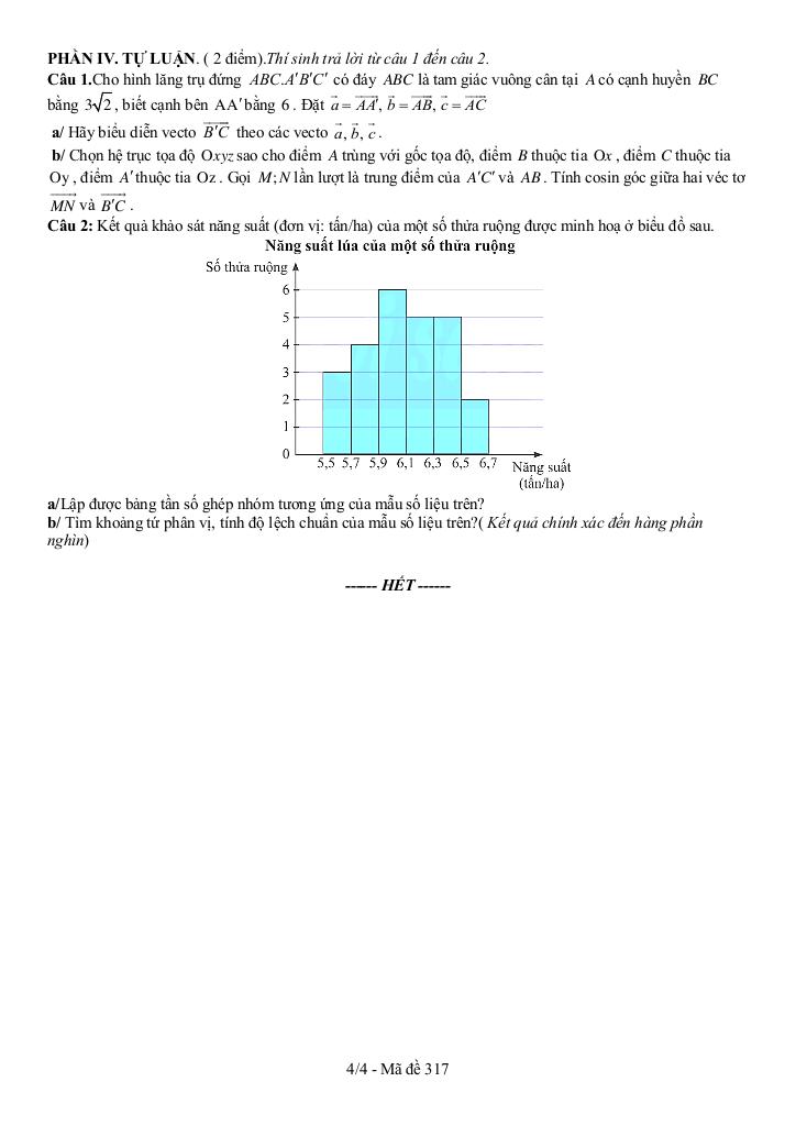 đề cuối kì 1 toán 12 năm 2024 – 2025 trường thpt trần quang diệu – quảng ngãi 7