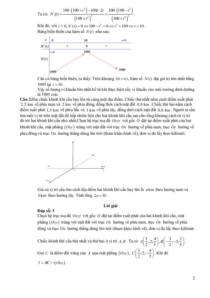 đề cuối kì 1 toán 12 năm 2024 – 2025 trường thpt trần quang diệu – quảng ngãi 9