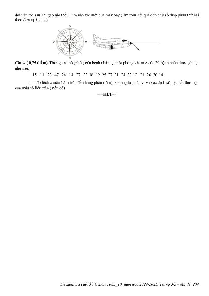 đề cuối kỳ 1 toán 10 năm 2024 – 2025 trường thpt phú lộc – tt huế 5