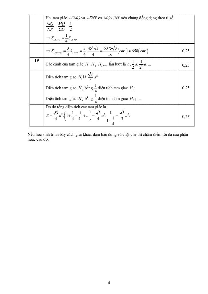 đề cuối kỳ 1 toán 11 năm 2024 – 2025 trường thpt phú lộc – tt huế 9