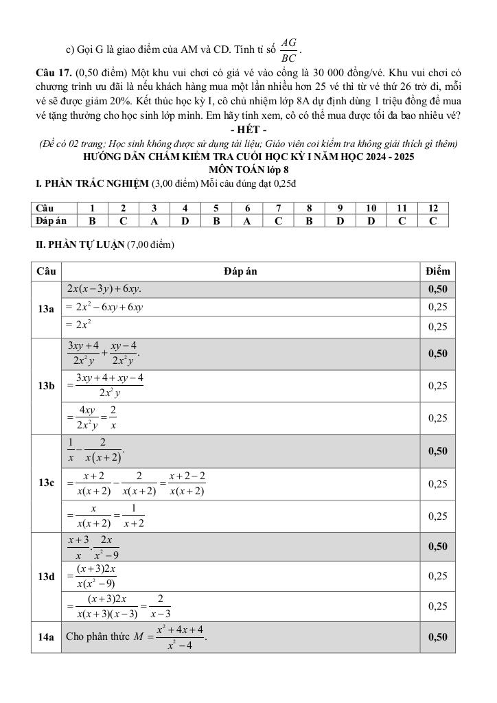 đề cuối kỳ 1 toán 8 năm 2024 – 2025 trường thcs đinh tiên hoàng – khánh hòa 5