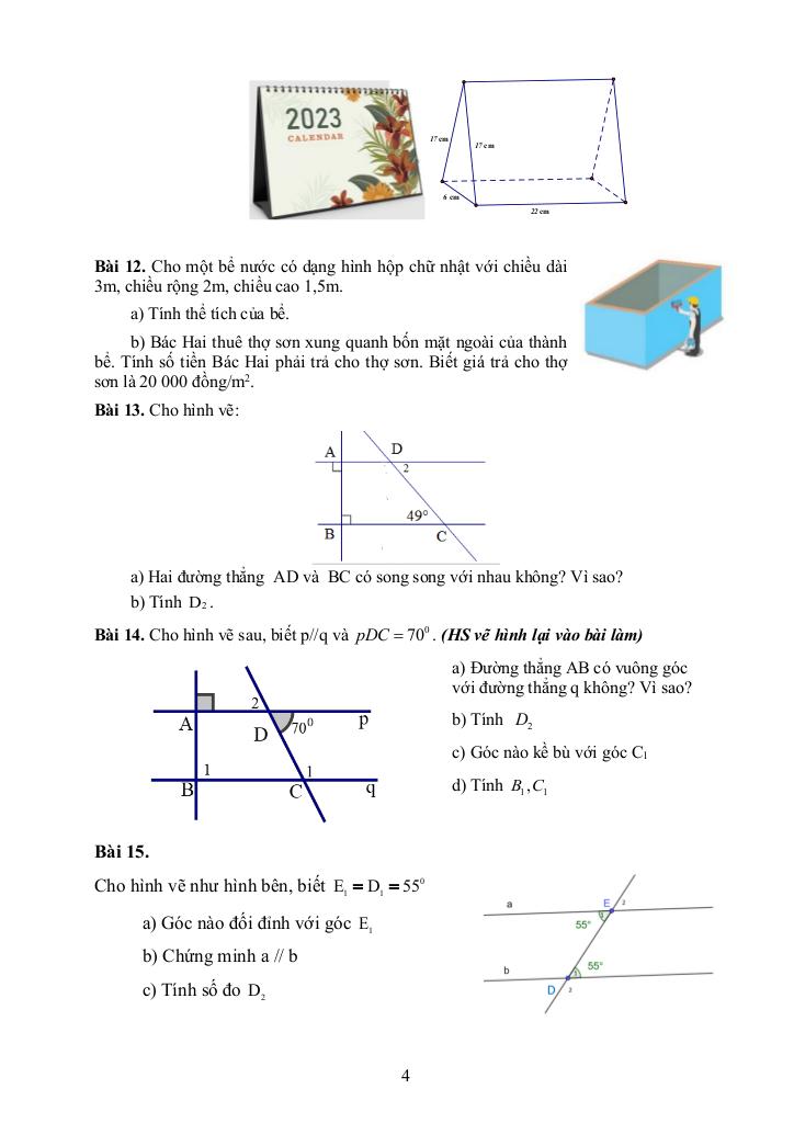 đề cương cuối học kì 1 toán 7 năm 2025 – 2026 trường thcs long toàn – tp hcm 3