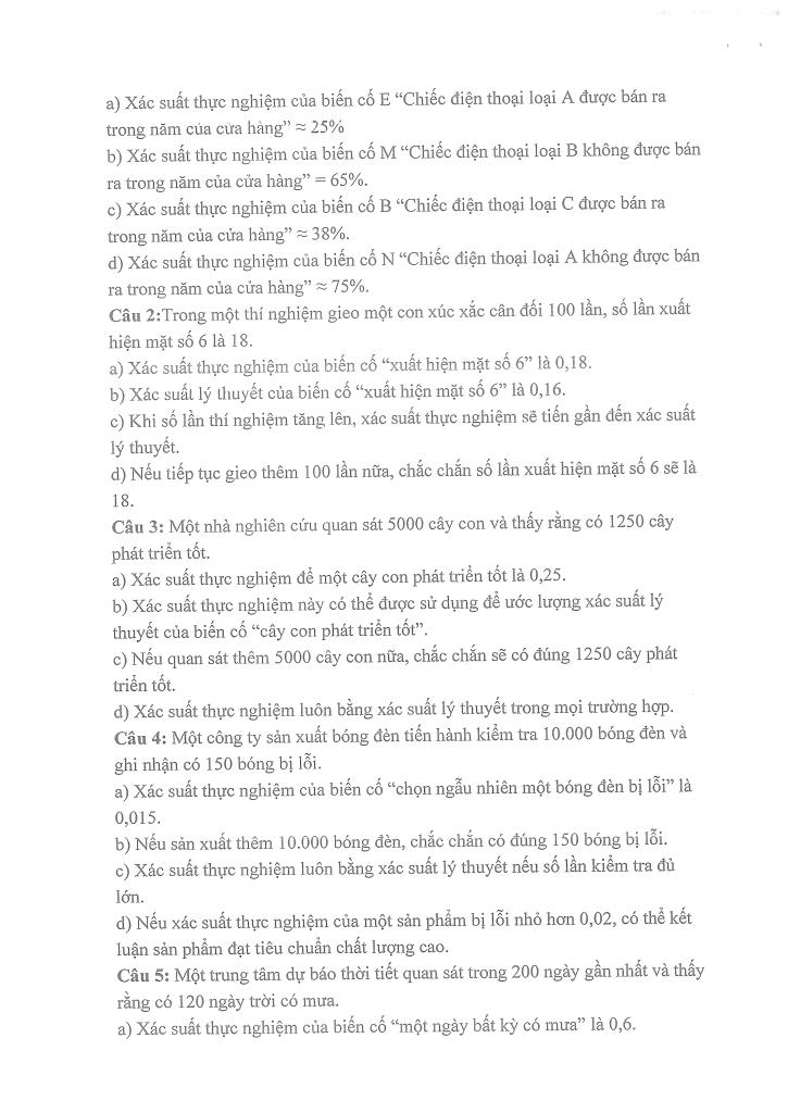 đề cương cuối kì 2 toán 8 năm 2024 – 2025 trường thcs thọ lộc – hà nội 3