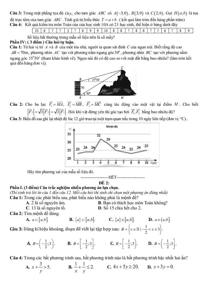 đề cương cuối kỳ 1 toán 10 năm 2025 – 2026 trường thpt thanh khê – đà nẵng 4