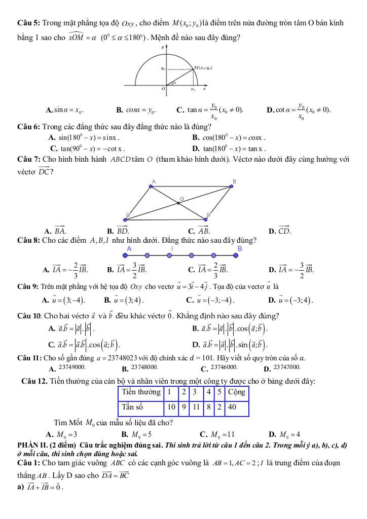 đề cương cuối kỳ 1 toán 10 năm 2025 – 2026 trường thpt thanh khê – đà nẵng 5