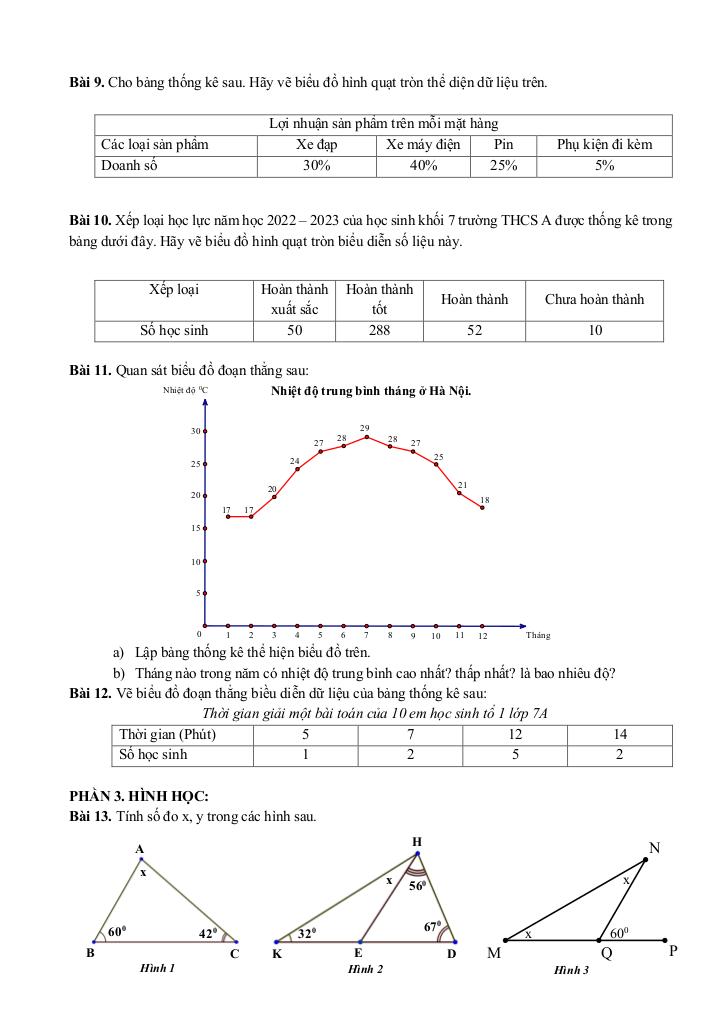 đề cương cuối kỳ 1 toán 7 năm 2025 – 2026 trường thcs thành công – hà nội 2