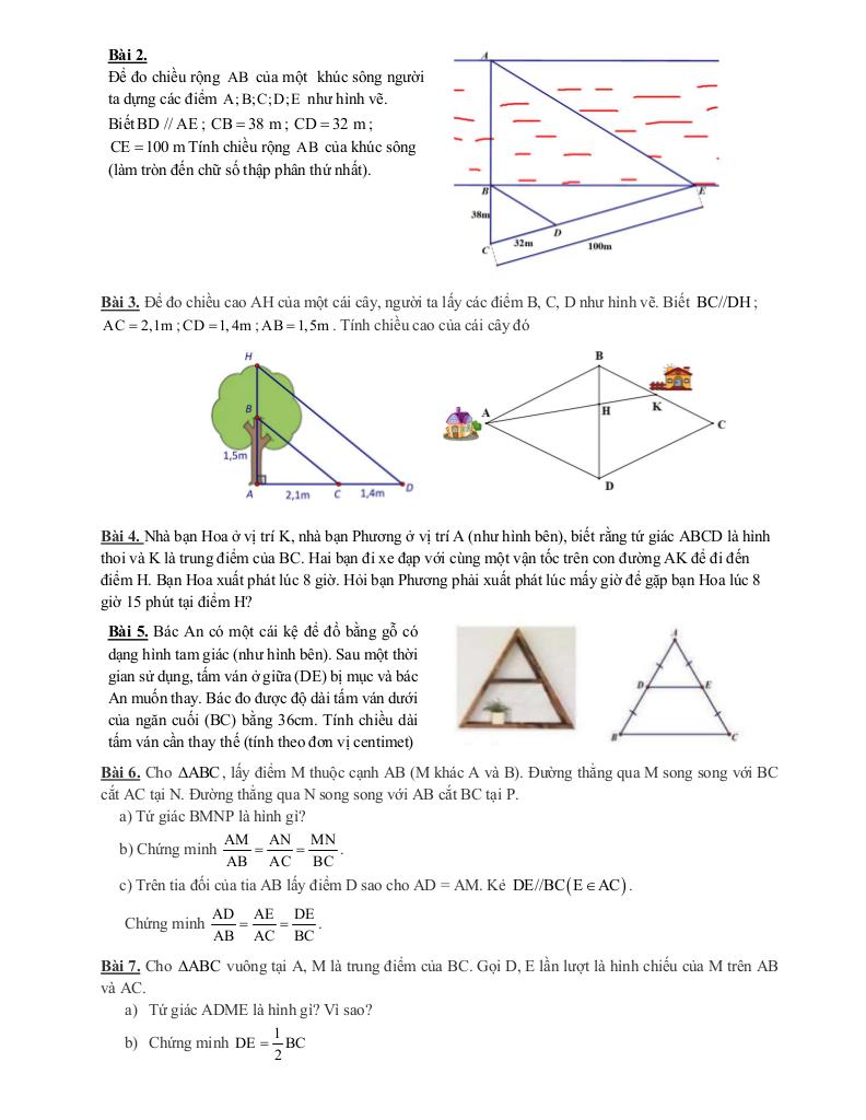 đề cương cuối kỳ 1 toán 8 năm 2025 – 2026 trường thcs thành công – hà nội 2