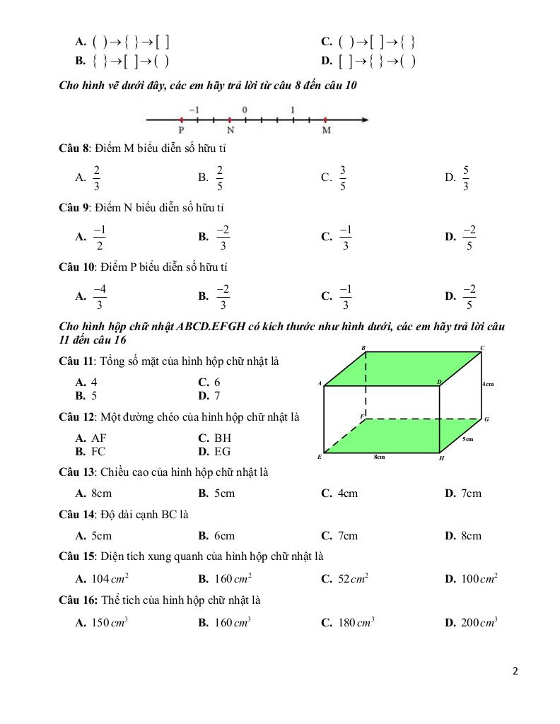 đề cương giữa học kì 1 toán 7 năm 2025 – 2026 trường thcs phước nguyên – tp hcm 1