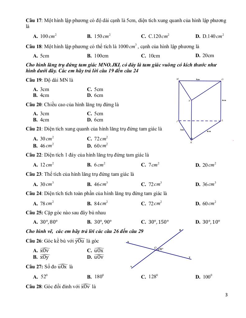 đề cương giữa học kì 1 toán 7 năm 2025 – 2026 trường thcs phước nguyên – tp hcm 2