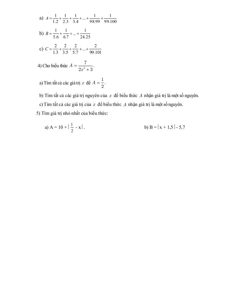 đề cương giữa học kì 1 toán 7 năm 2025 – 2026 trường thcs tân mai – hà nội 5