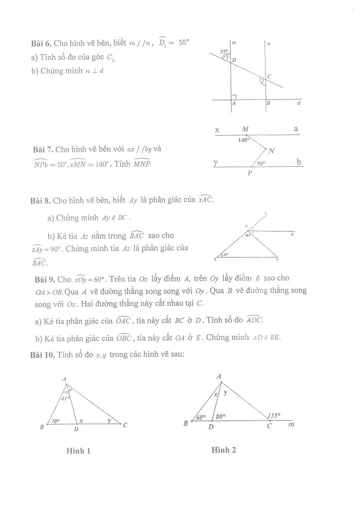 đề cương giữa học kì 1 toán 7 năm 2025 – 2026 trường thcs thọ lộc – hà nội 5