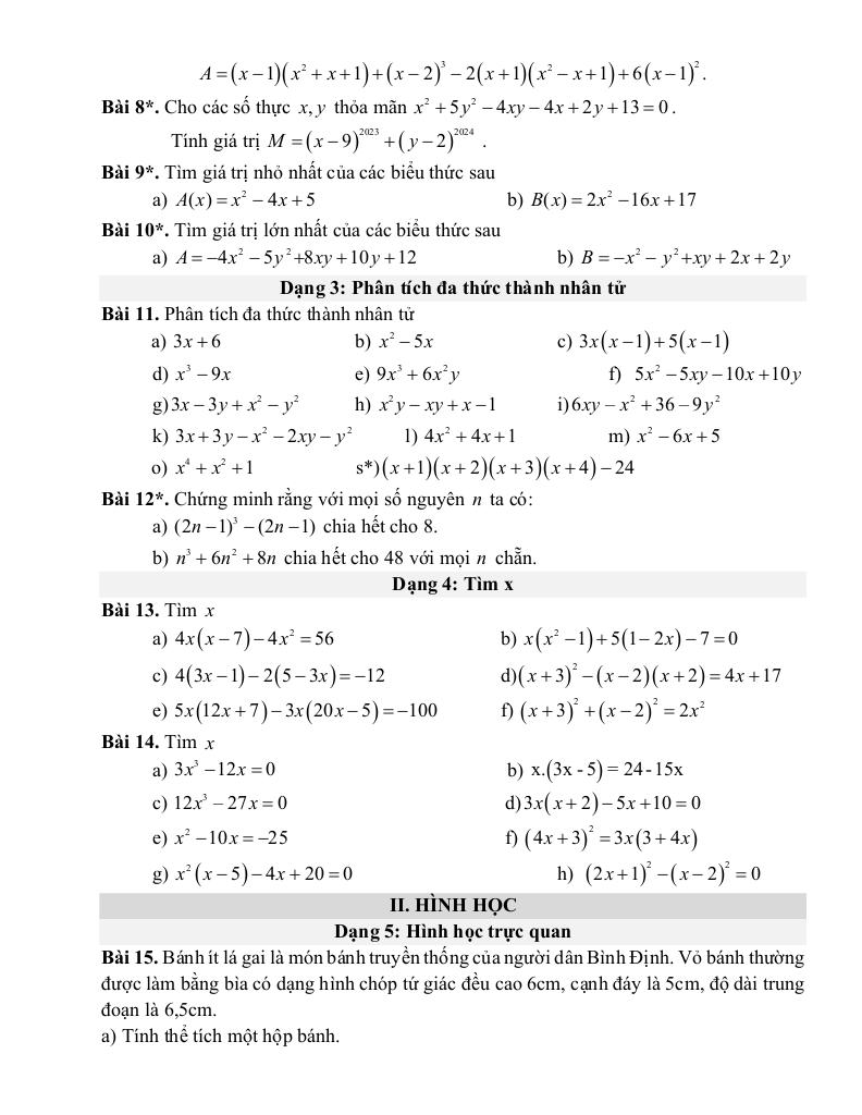 đề cương giữa học kì 1 toán 8 năm 2025 – 2026 trường thcs mai động – hà nội 4