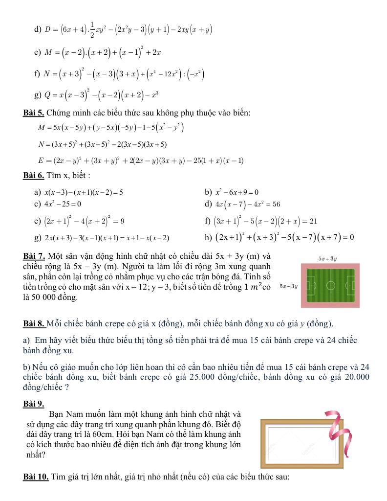 đề cương giữa học kì 1 toán 8 năm 2025 – 2026 trường thcs thăng long – hà nội 1