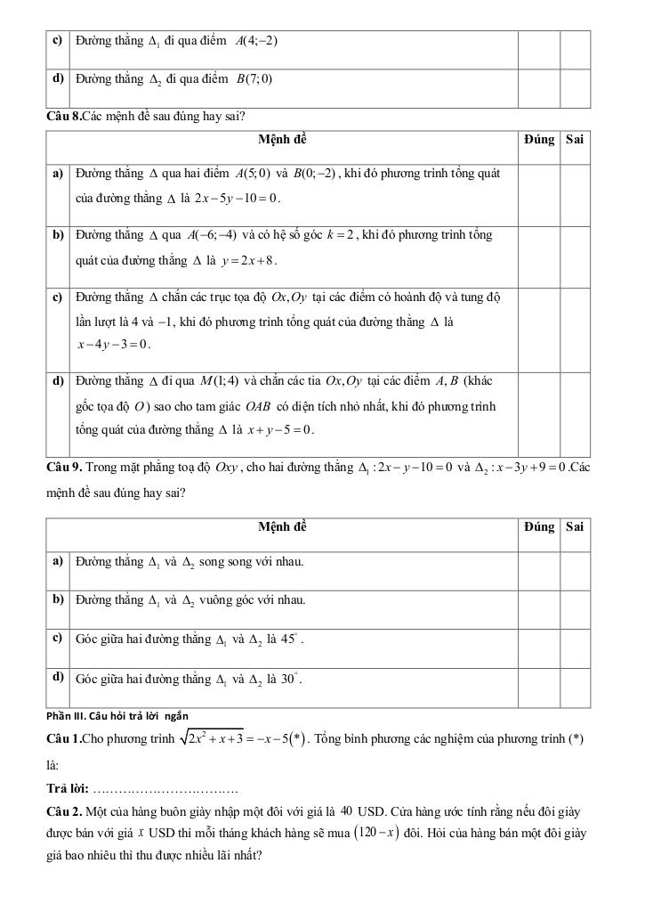 đề cương giữa học kỳ 2 toán 10 năm 2024 – 2025 trường thpt hoàng văn thụ – hà nội 7