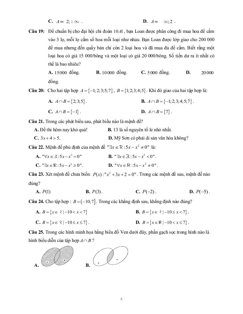 đề cương giữa kì 1 toán 10 năm 2025 – 2026 trường thpt bùi hữu nghĩa – cần thơ 3