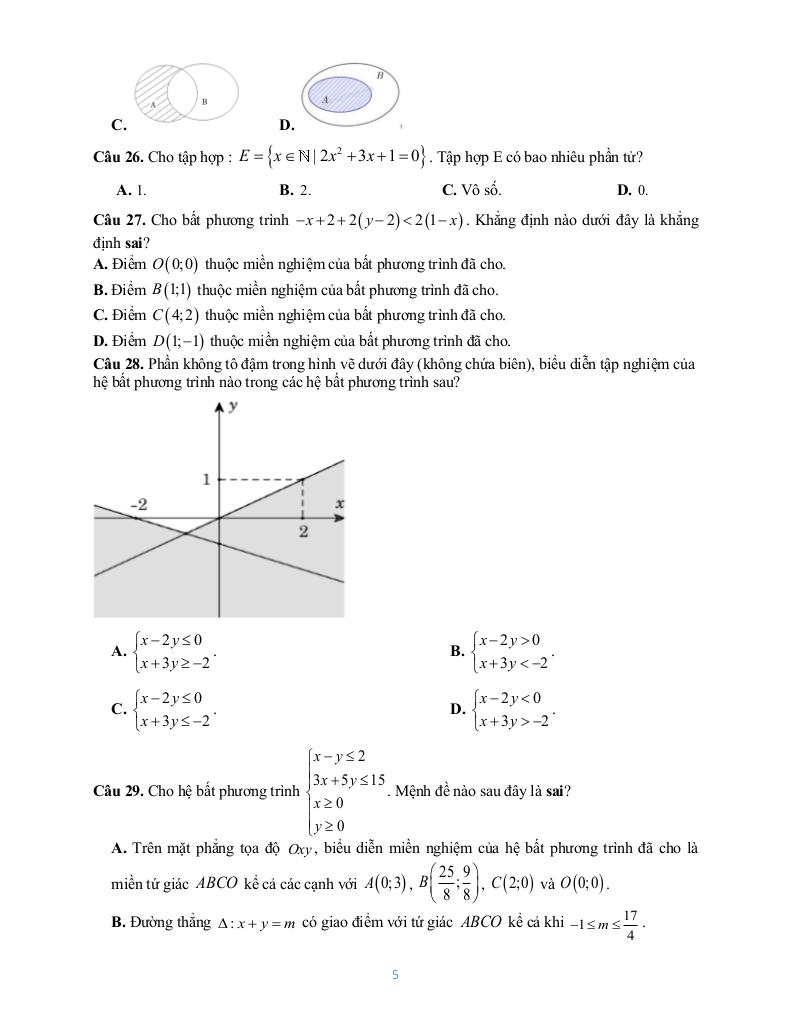 đề cương giữa kì 1 toán 10 năm 2025 – 2026 trường thpt bùi hữu nghĩa – cần thơ 4