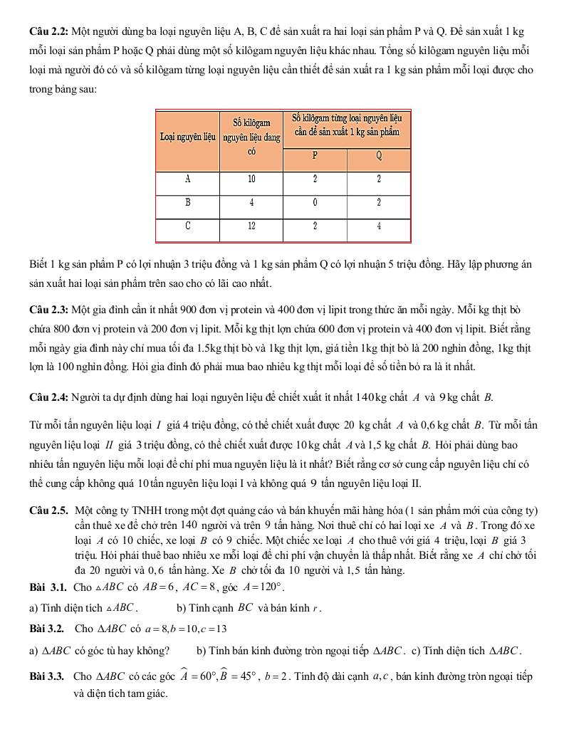 đề cương giữa kì 1 toán 10 năm 2025 – 2026 trường thpt đức trọng – lâm đồng 9
