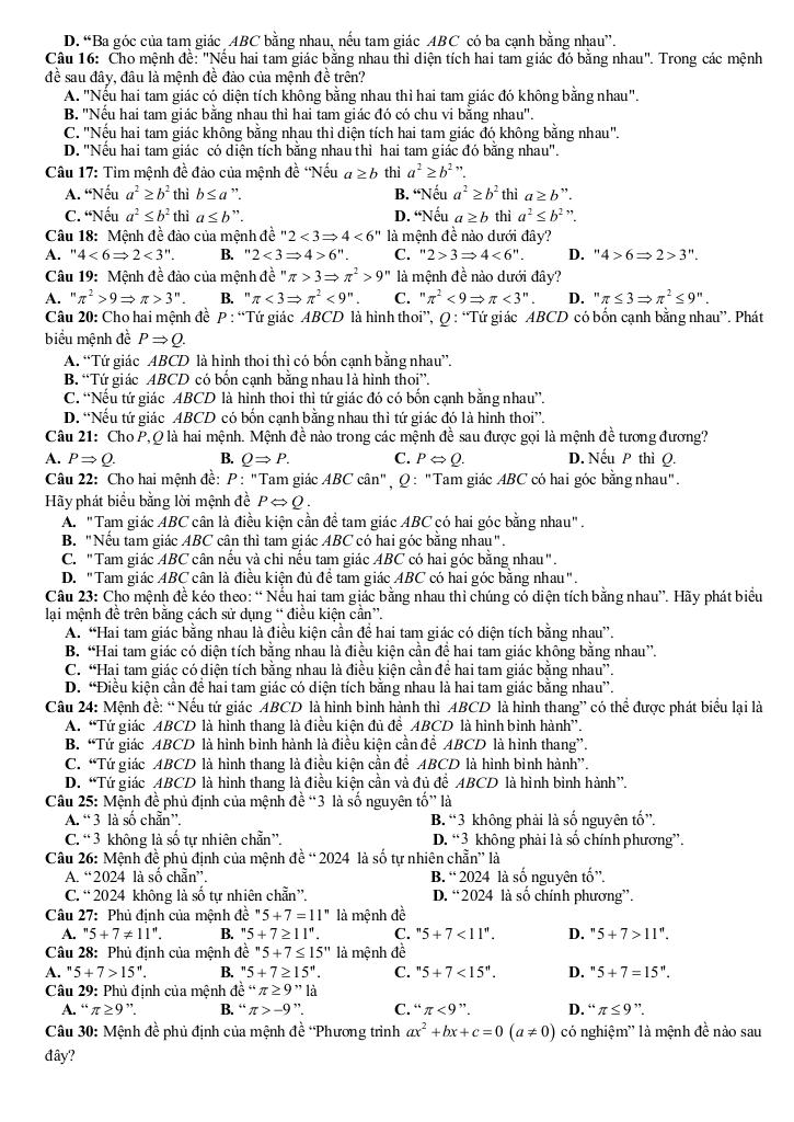 đề cương giữa kì 1 toán 10 năm 2025 – 2026 trường thpt hướng hóa – quảng trị 8