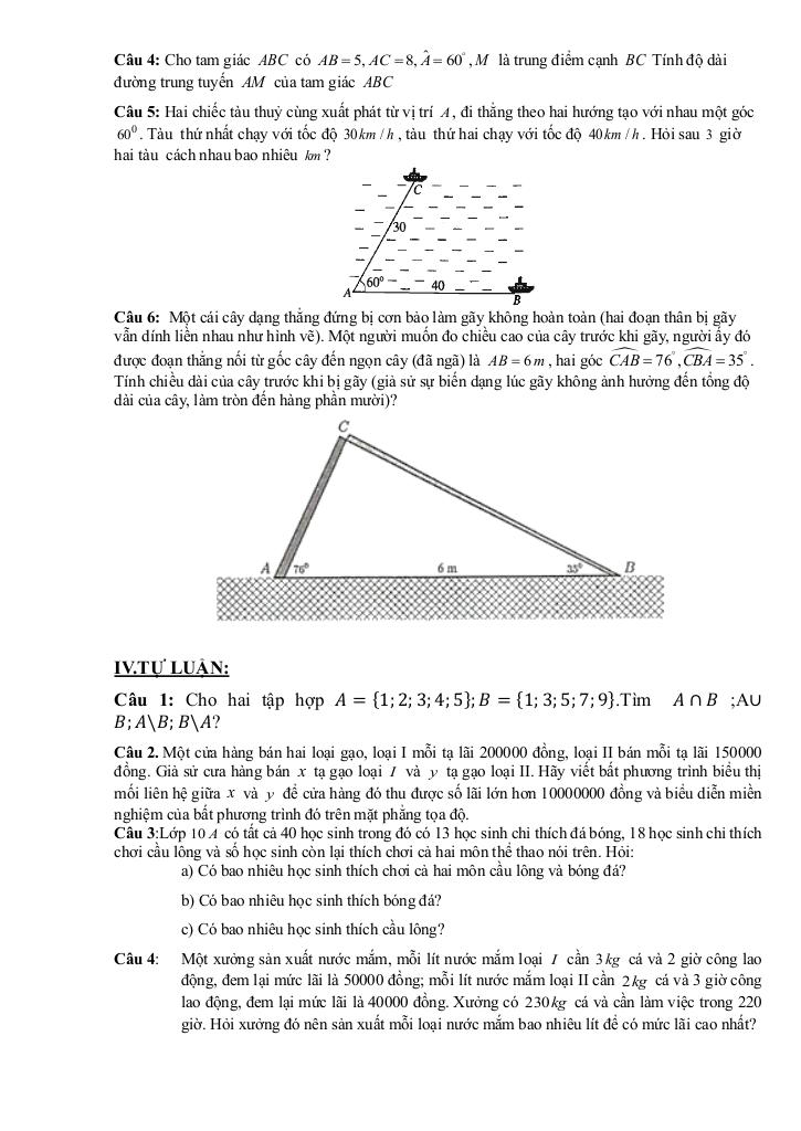đề cương giữa kì 1 toán 10 năm 2025 – 2026 trường thpt quế sơn – đà nẵng 8