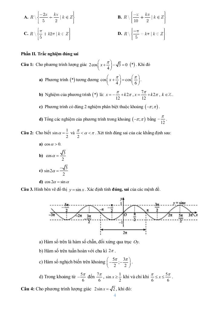 đề cương giữa kì 1 toán 11 năm 2025 – 2026 trường thpt bùi hữu nghĩa – cần thơ 3