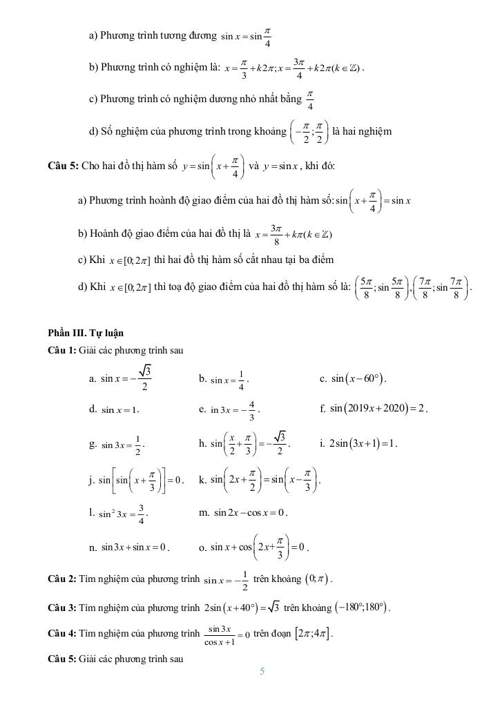 đề cương giữa kì 1 toán 11 năm 2025 – 2026 trường thpt bùi hữu nghĩa – cần thơ 4