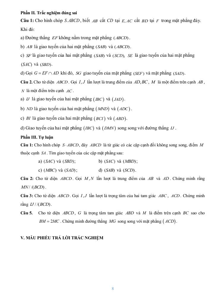 đề cương giữa kì 1 toán 11 năm 2025 – 2026 trường thpt bùi hữu nghĩa – cần thơ 7
