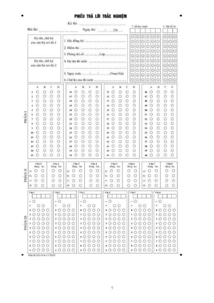 đề cương giữa kì 1 toán 11 năm 2025 – 2026 trường thpt bùi hữu nghĩa – cần thơ 8