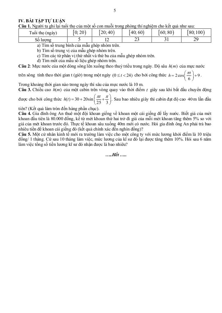 đề cương giữa kì 1 toán 11 năm 2025 – 2026 trường thpt quế sơn – đà nẵng 6