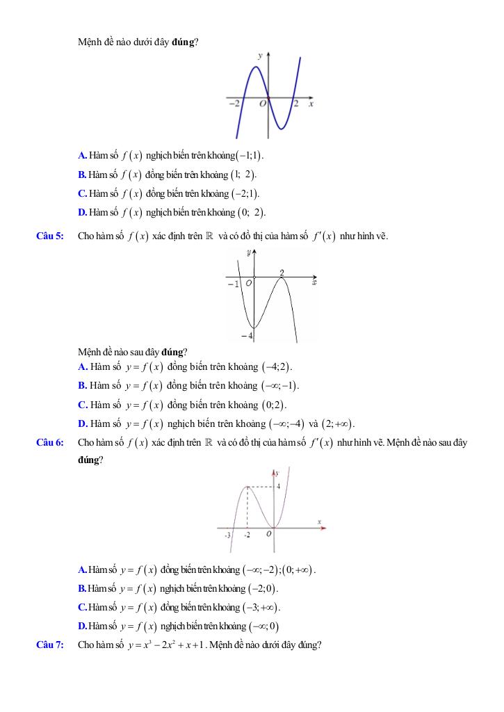đề cương giữa kì 1 toán 12 năm 2025 – 2026 trường thpt đức trọng – lâm đồng 4