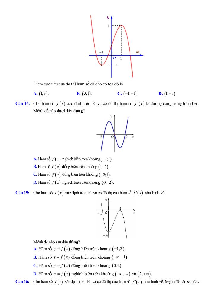 đề cương giữa kì 1 toán 12 năm 2025 – 2026 trường thpt đức trọng – lâm đồng 6