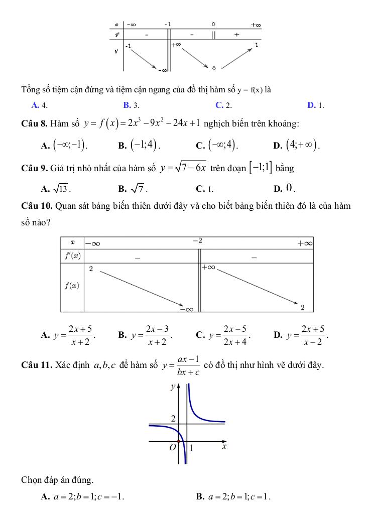 đề cương giữa kì 1 toán 12 năm 2025 – 2026 trường thpt quế sơn – đà nẵng 8