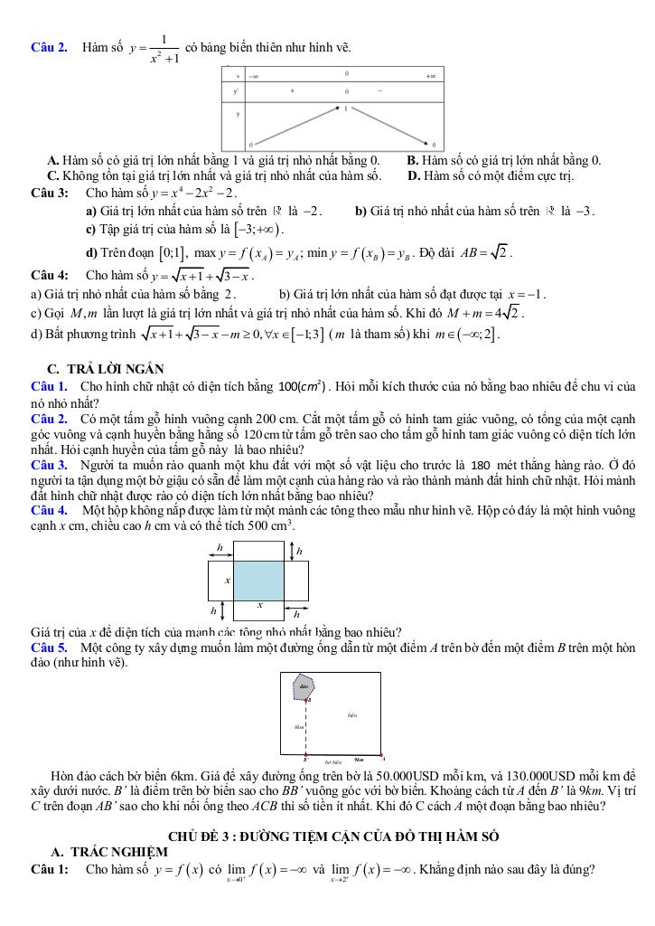 đề cương giữa kì 1 toán 12 năm 2025 – 2026 trường thpt xuân phương – hà nội 7