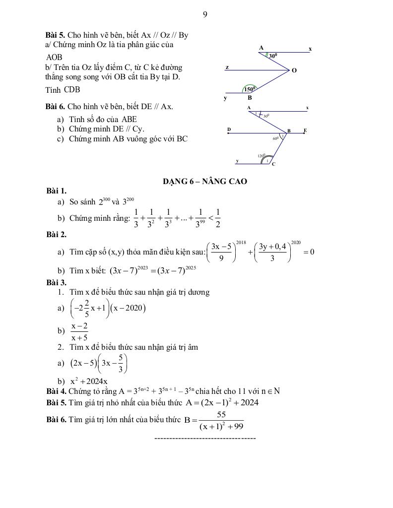 đề cương giữa kì 1 toán 7 năm 2025 – 2026 trường thcs tô hoàng – hà nội 7