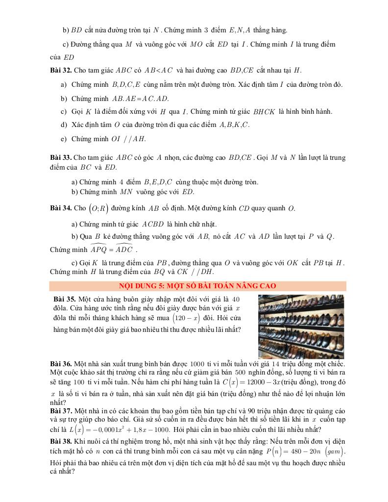 đề cương giữa kì 1 toán 9 năm 2025 – 2026 trường thcs nghĩa tân – hà nội 5